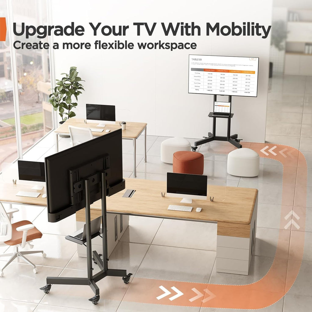 Rolling TV Stand for 32-85 Inch Screens M99358