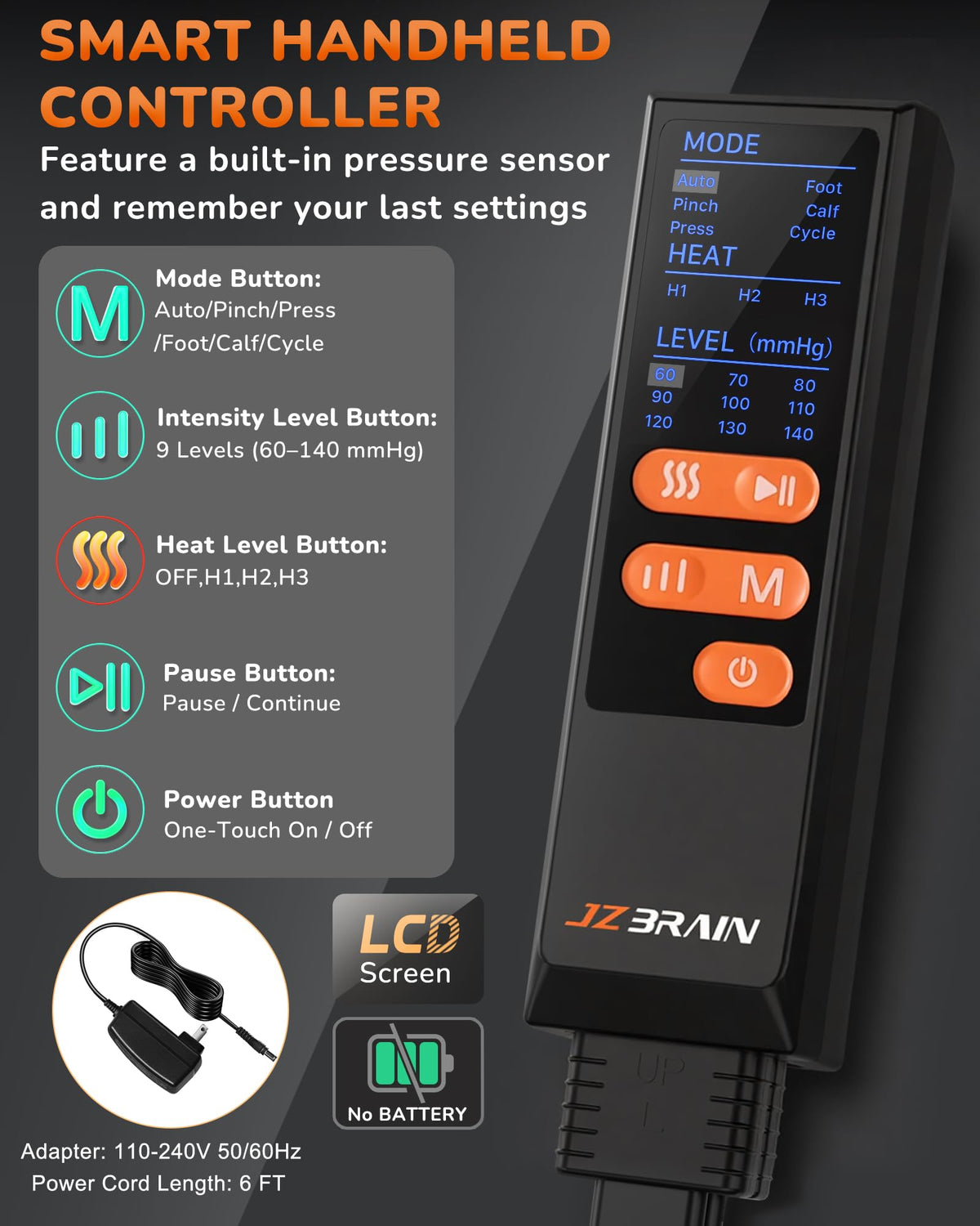 Leg Compression Massager with Heat P6039