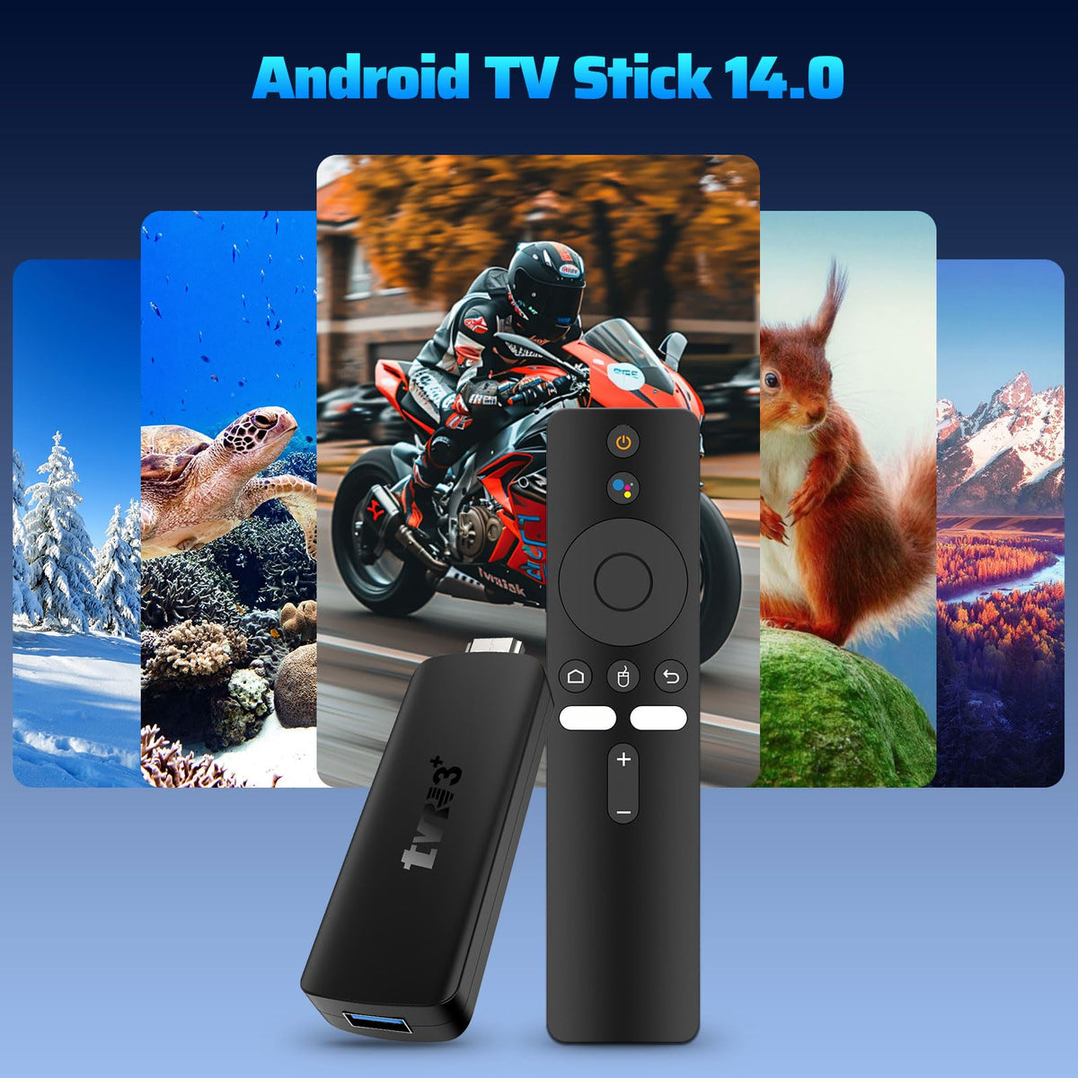 Android 14.0 TV Stick 2GB RAM 16GB ROM 4K WiFi 6 P283464
