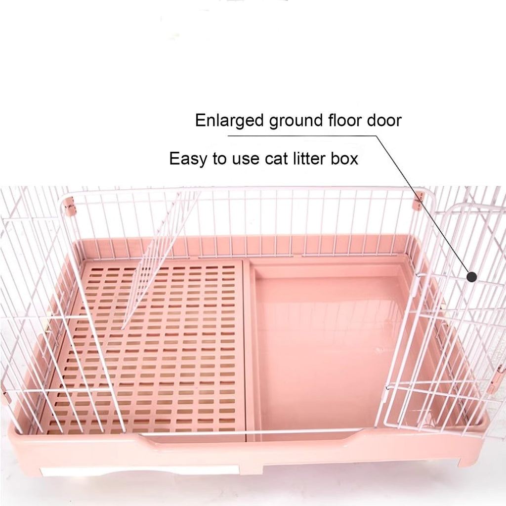 Foldable 4 Tier Detachable Cat Cage with Hammock H9020