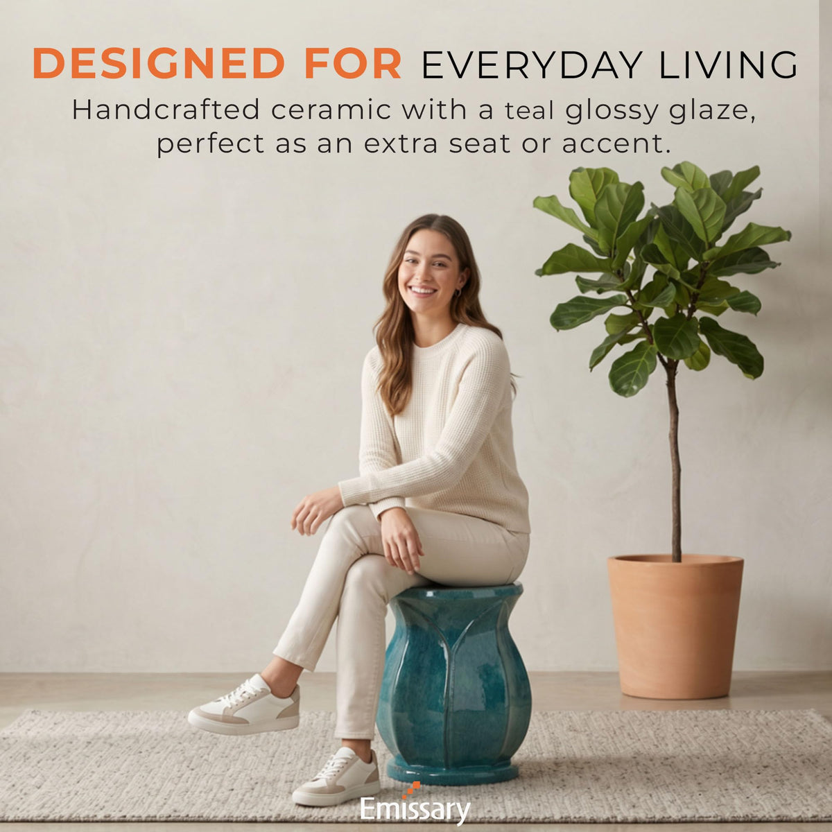 Teal Stool L48679