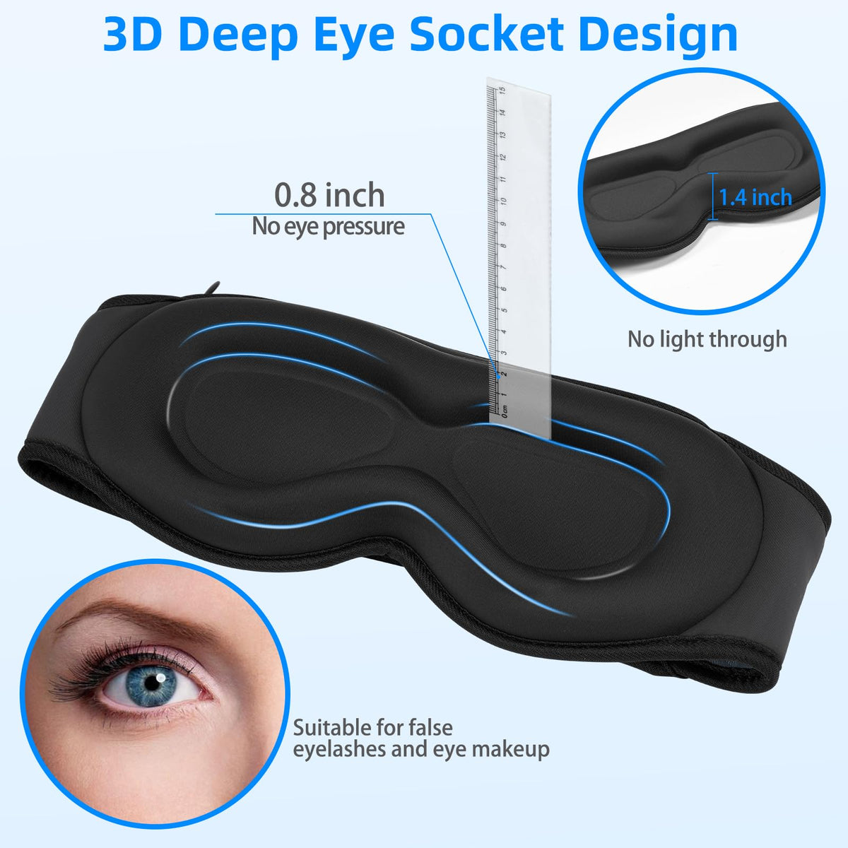 Adjustable Bluetooth 3D Sleep Mask D217994