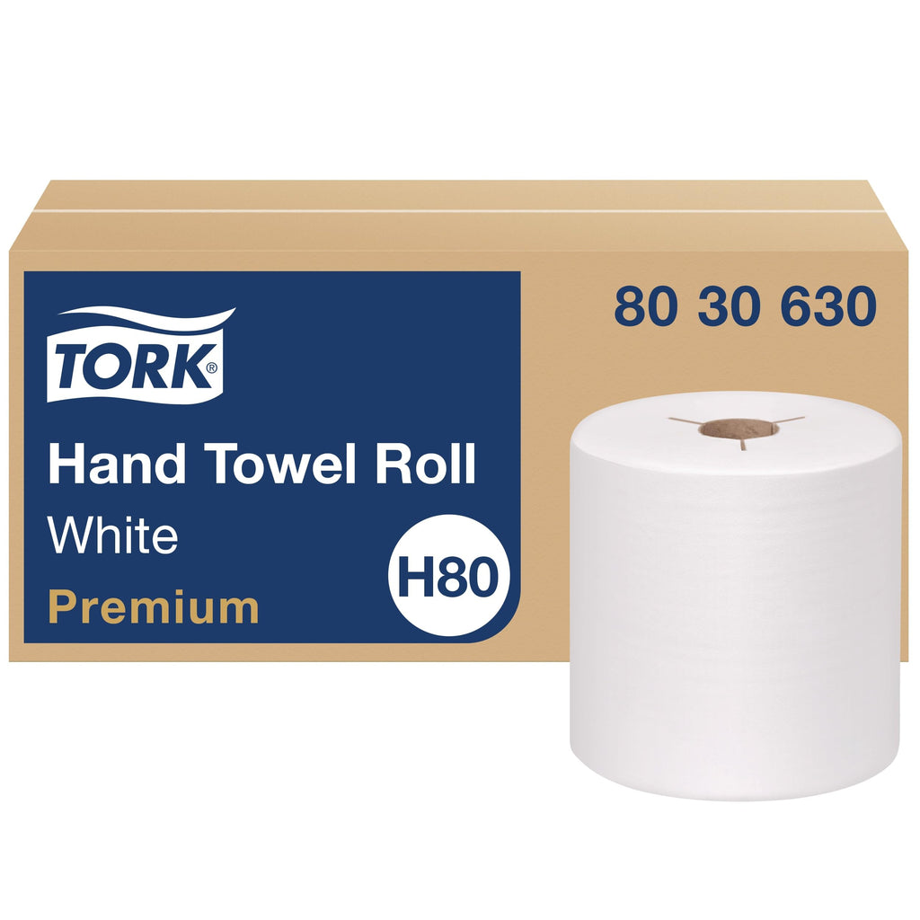 White Roll Hand Towel 6 Rolls T15950