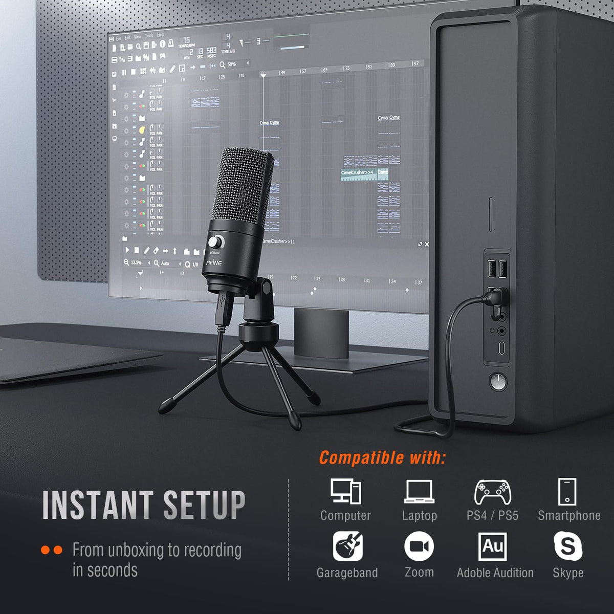 USB Condenser Recording Microphone D632