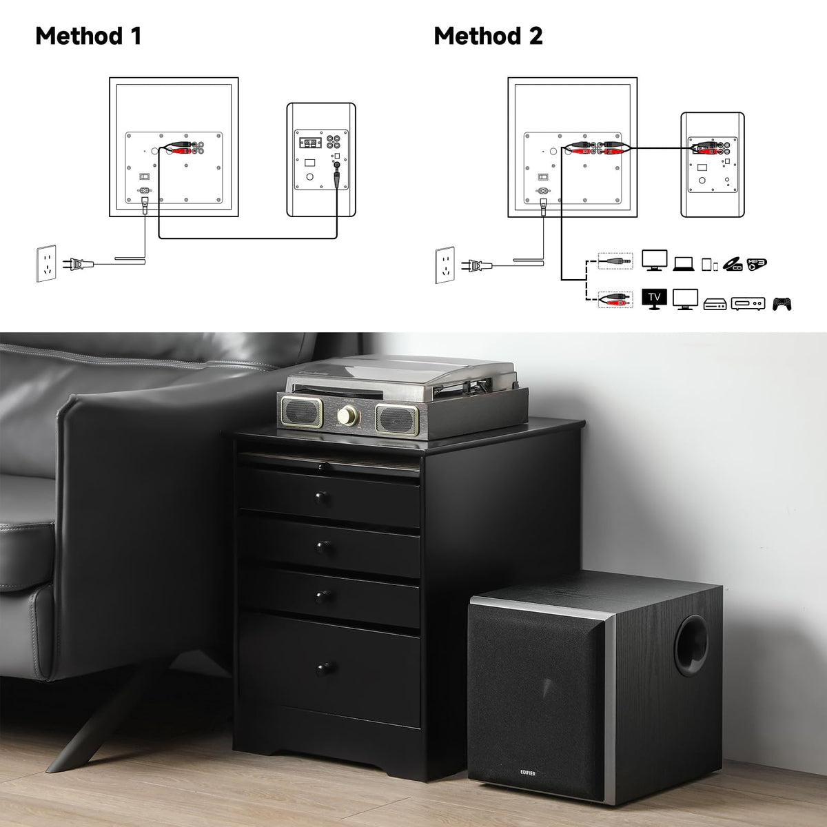 Powered Subwoofer with 8 inch Driver Y76065