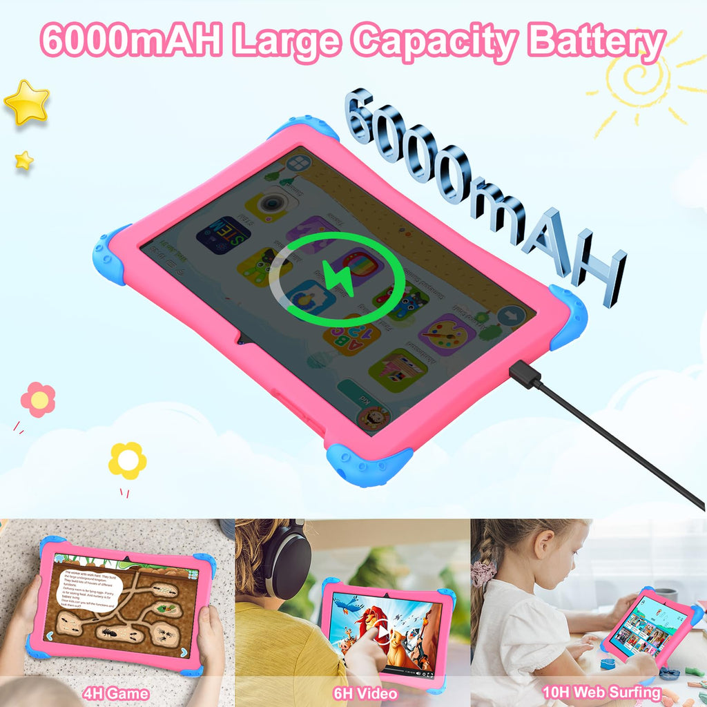 10 inch Android 14 Kids Tablet with Case Z27121