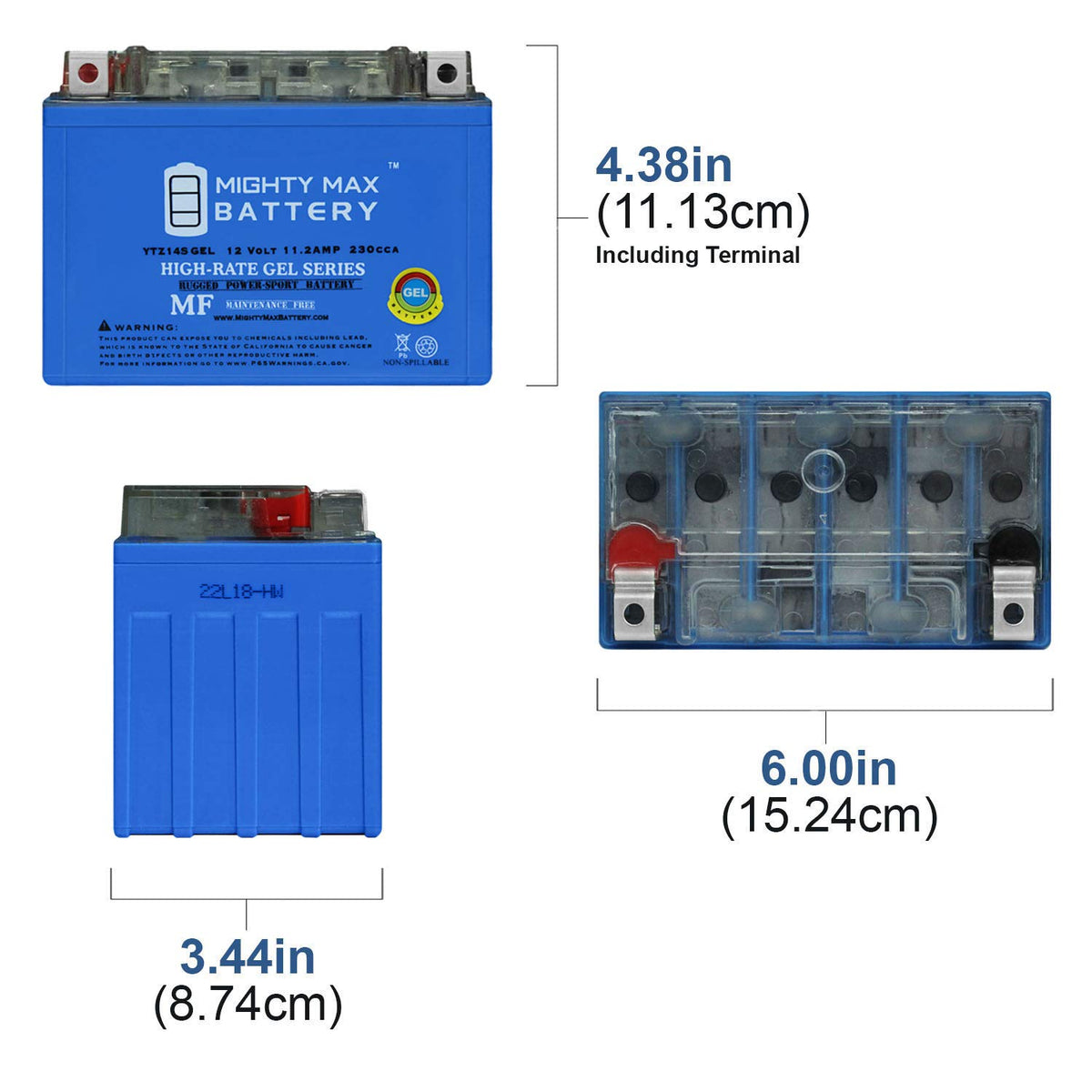 12V 11.2Ah GEL Battery X308
