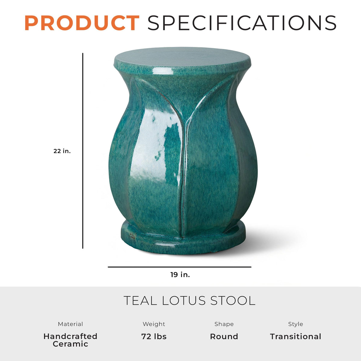 Teal Stool L48679