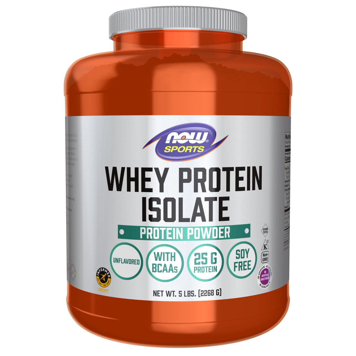 Whey Protein Isolate 24 g With BCAAs Unflavored Powder 5 lbs T512327
