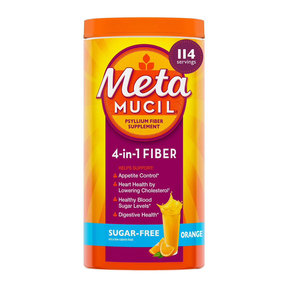 Sugar-Free Orange Flavored Psyllium Husk Fiber Powder M181636