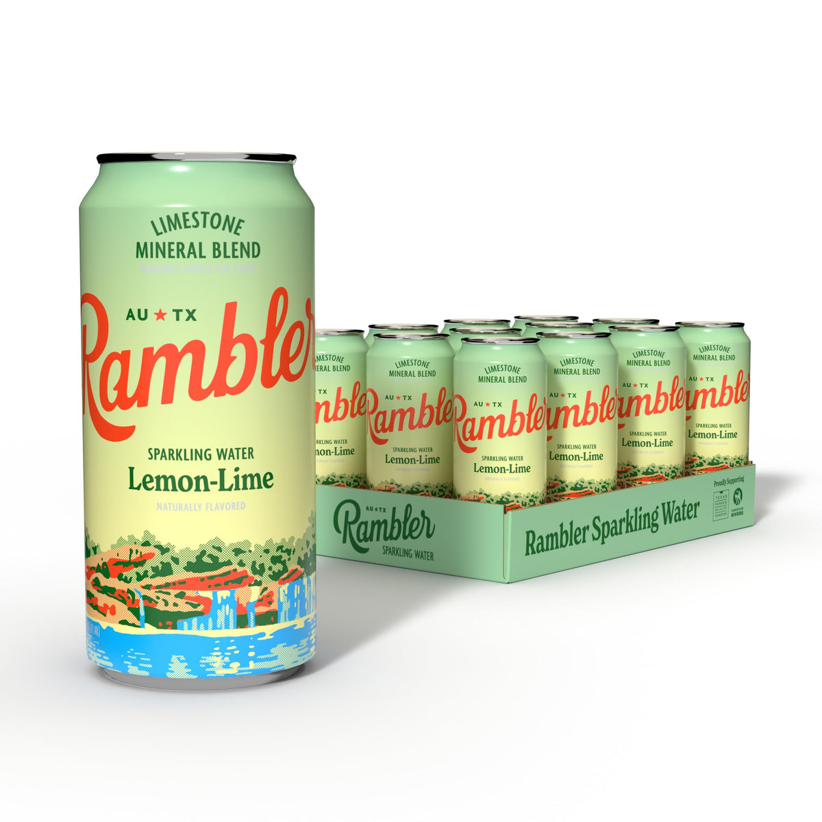 Lemon-Lime Sparkling Water 16 Ounce (Pack of 12) K9739