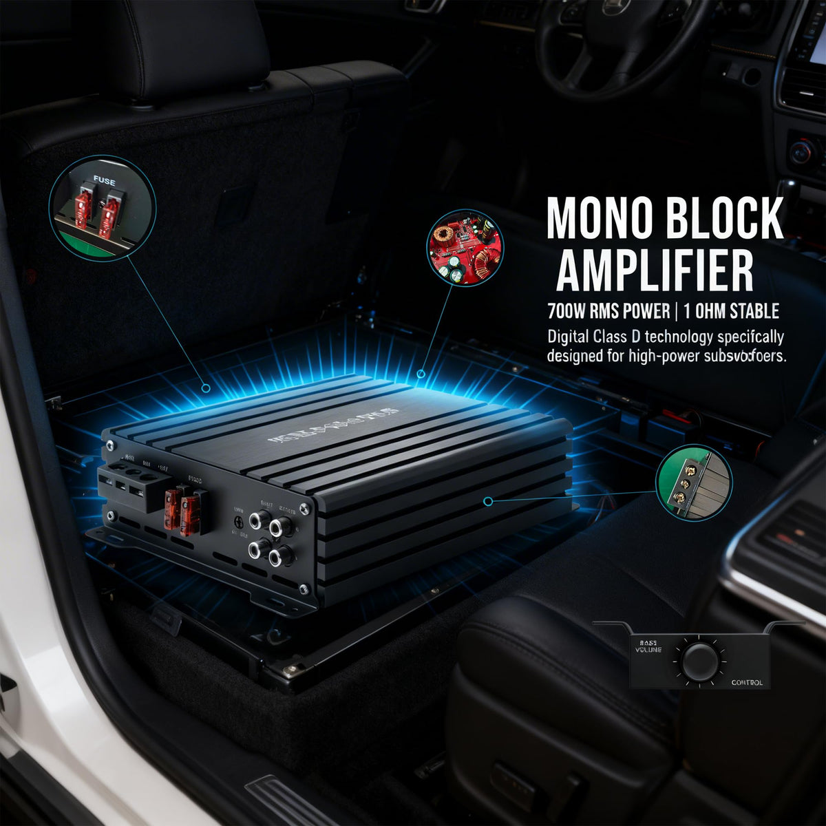 700W RMS Class D Mono Amplifier F788