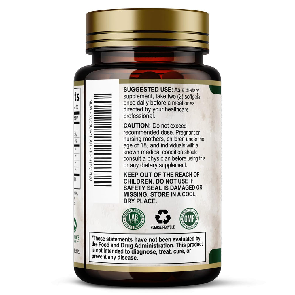 2400mg Omega 3 Fish Oil Softgels Q6236