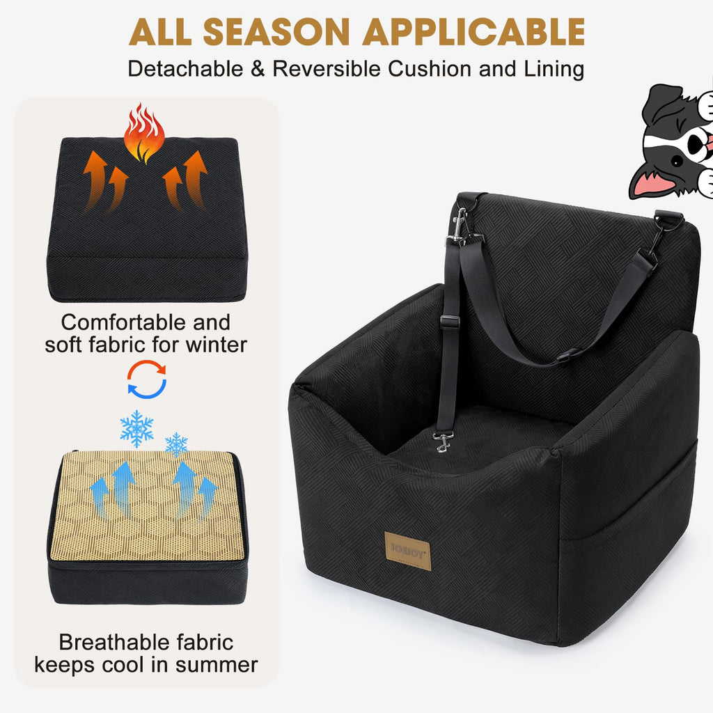 Dog Car Seat with Detachable Washable Cover and Cushion X4186