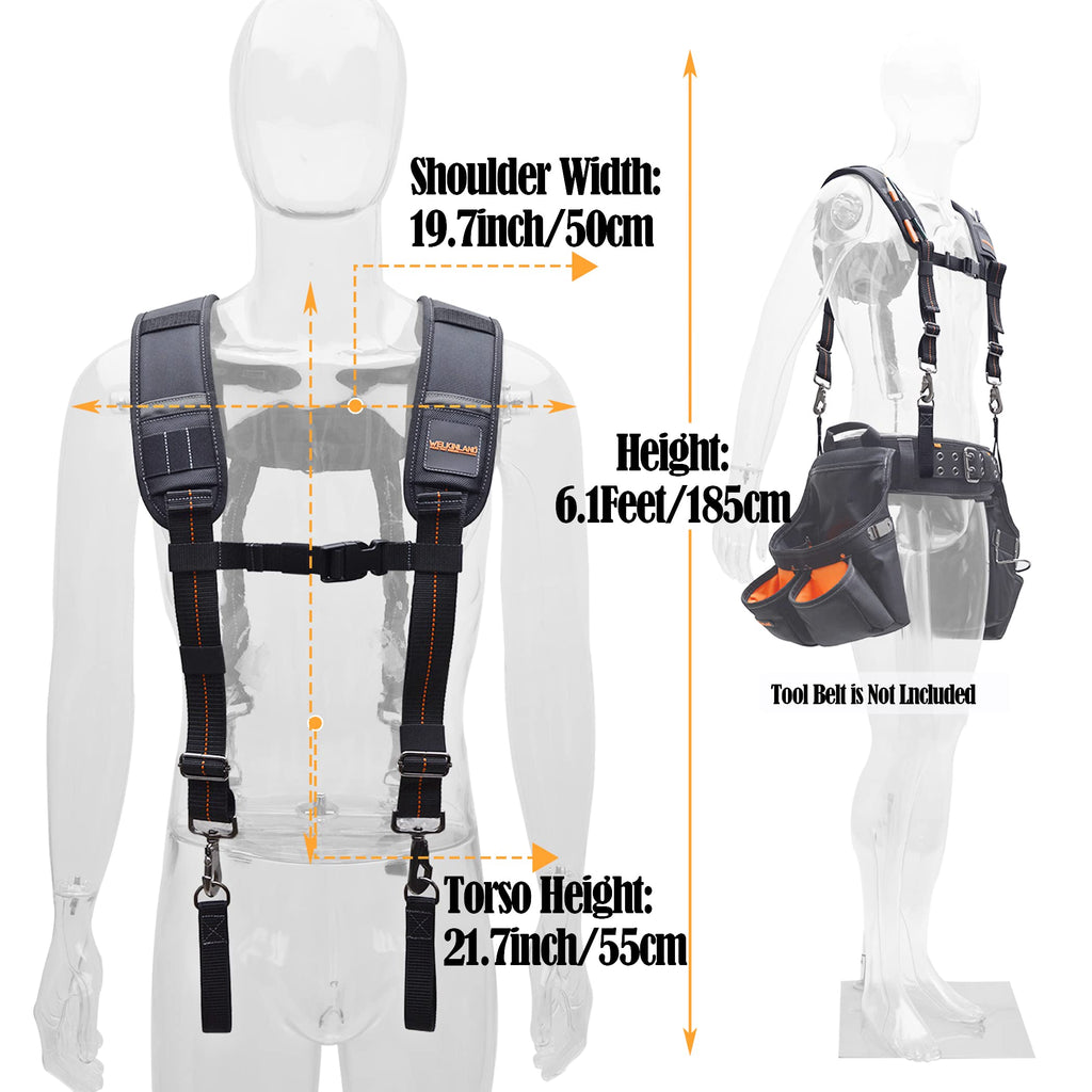 Padded Tool Belt Suspenders B147202