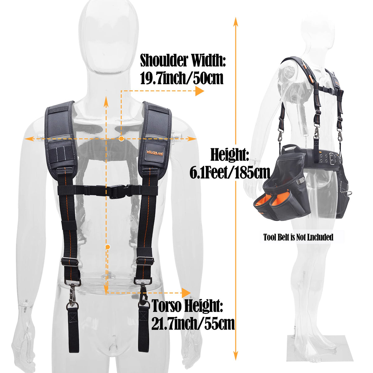 Padded Tool Belt Suspenders B147202