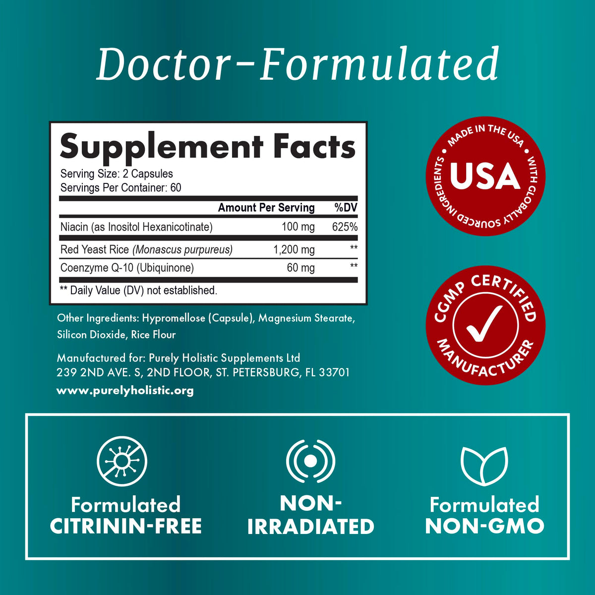 Red Yeast Rice with CoQ10 Supplement Y955