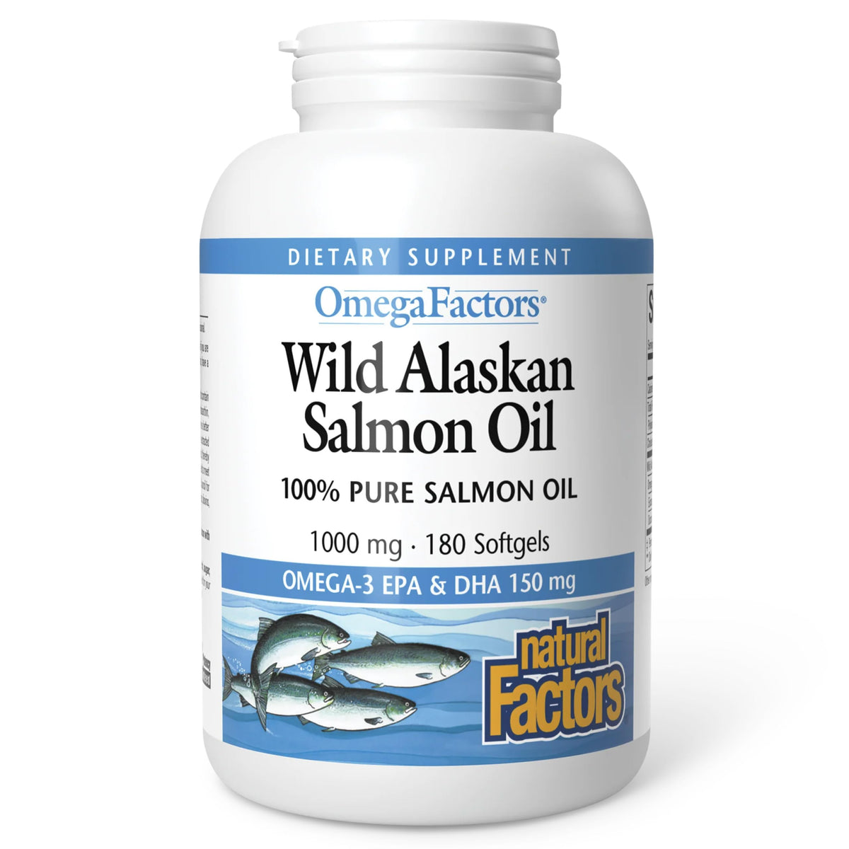 Wild Alaskan Salmon Oil 1,000 mg Omega-3 180 Softgels K2776