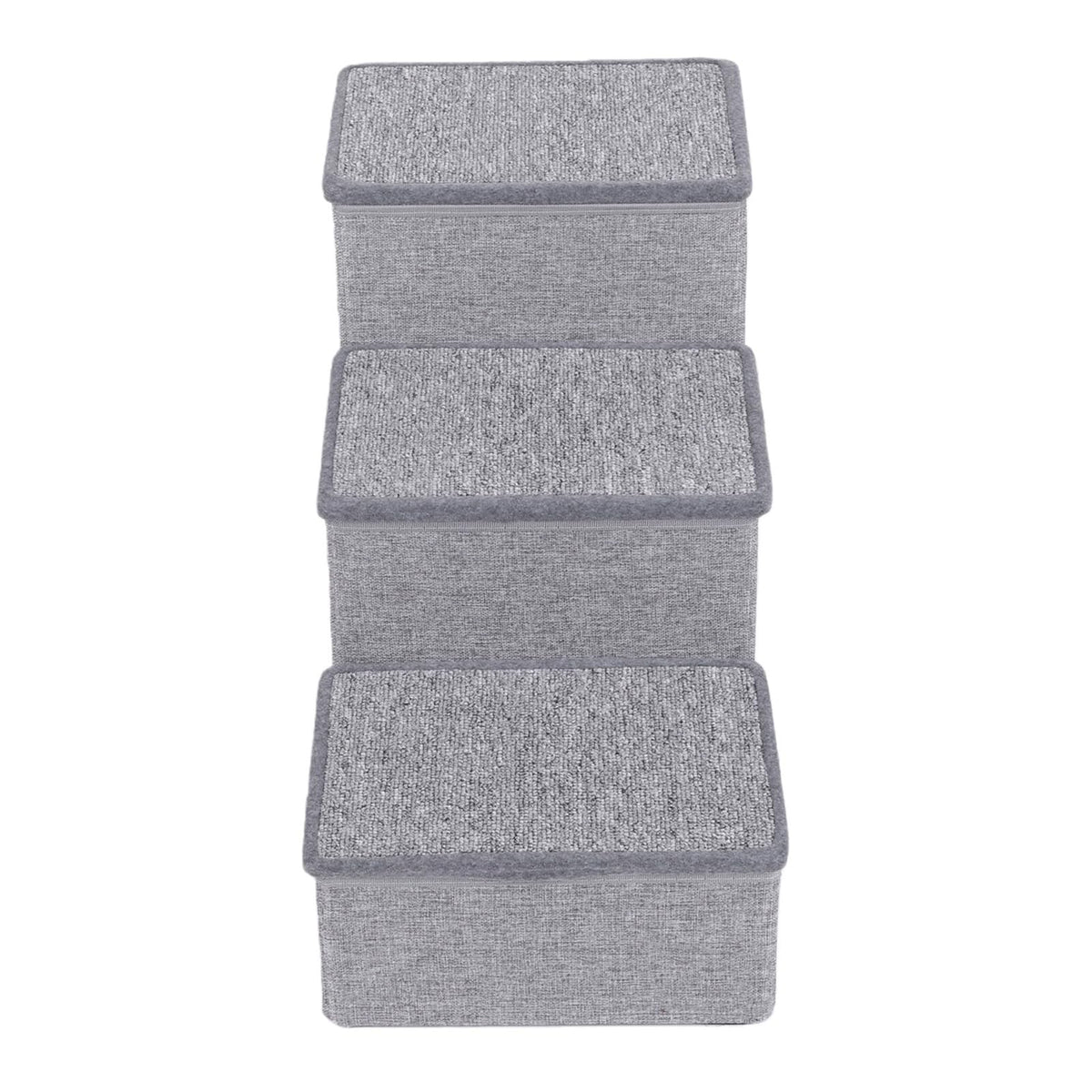 Foldable 3 Step Dog Stairs with Storage Y4619