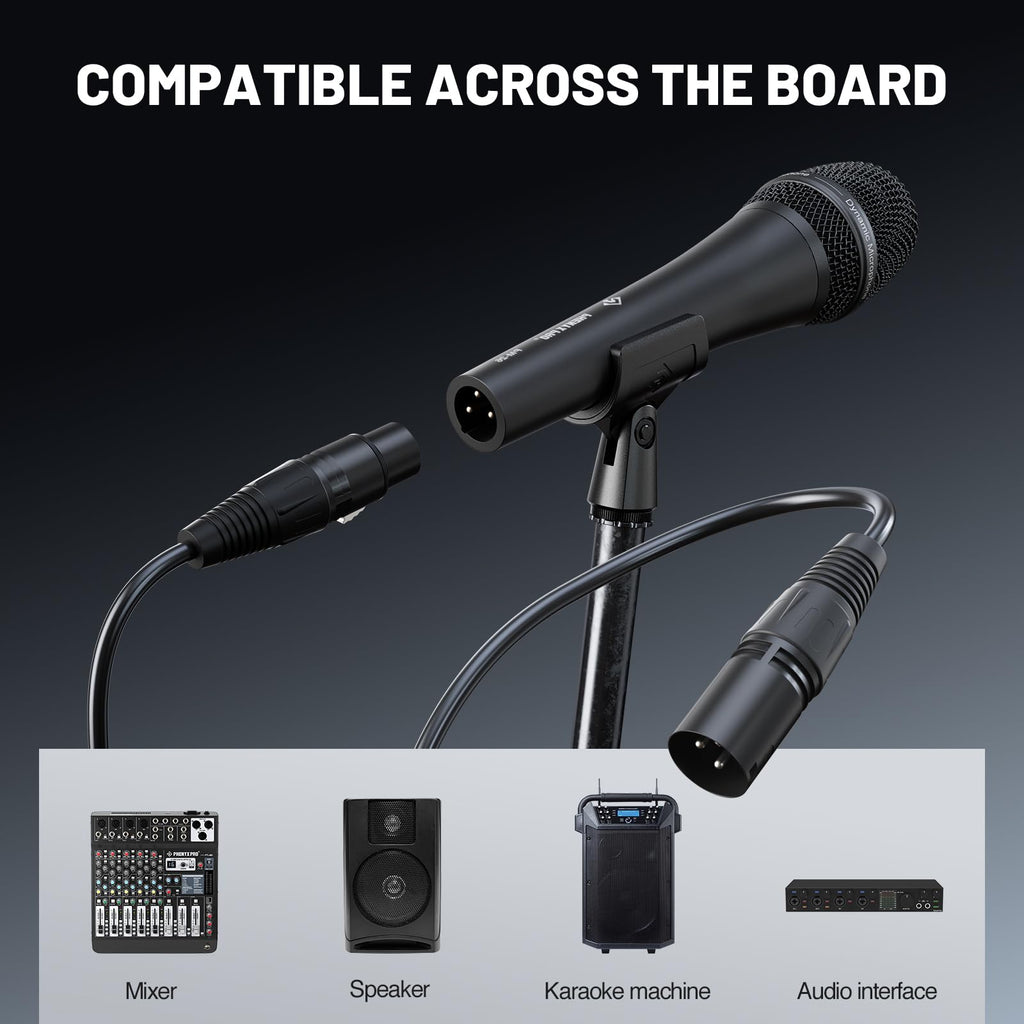 Supercardioid Dynamic Vocal Microphone with XLR Cable P135955