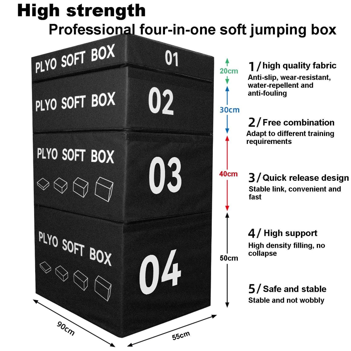 4-in-1 Foam Plyo Box B775723