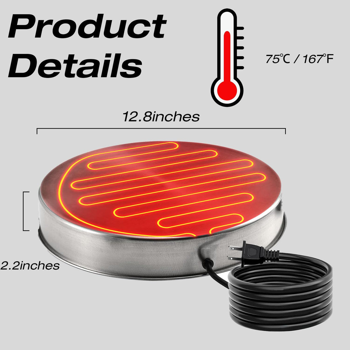 Heated Chicken Waterer 13 Inches T974