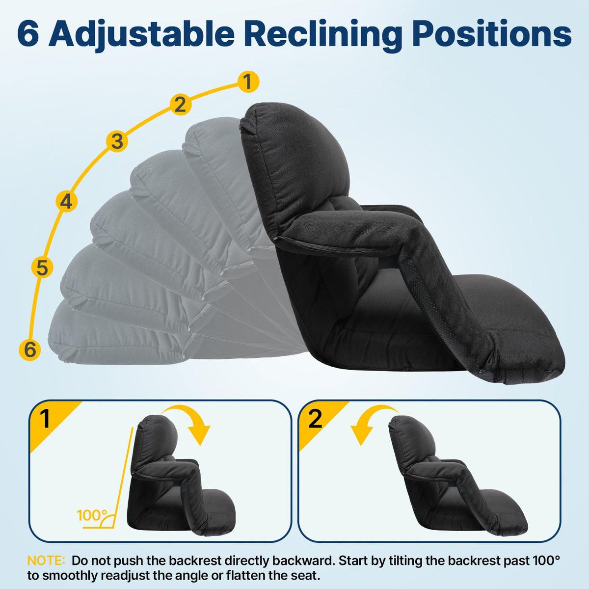 25'' Stadium Seat with Back Support, 2pcs K213