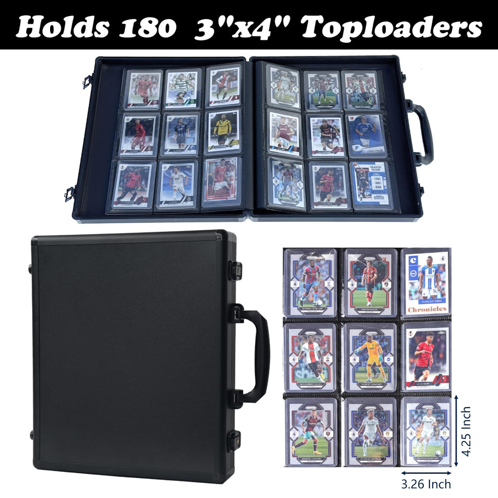 Black 216 Toploader Trading Card Binder F595