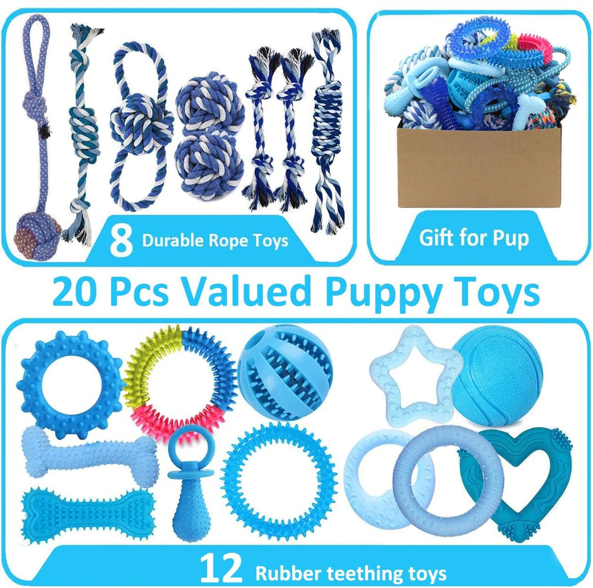 20 Pack Puppy Chew Toys R3487