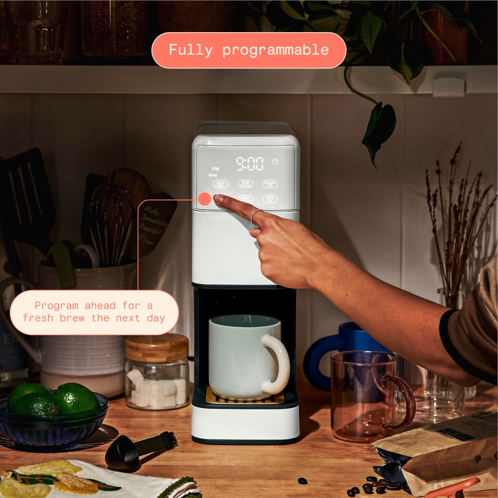 Single Serve Coffee Maker with Burr Grinder Q253