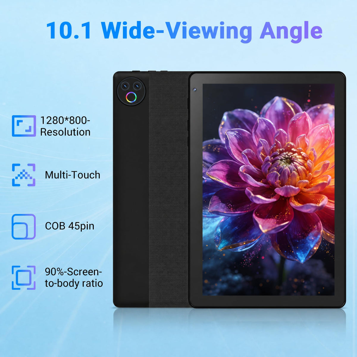 Android 16 Tablet with Keyboard Mouse Stylus Case, 24GB RAM 1TB TF Expand, 10 inch HD IPS Screen D471