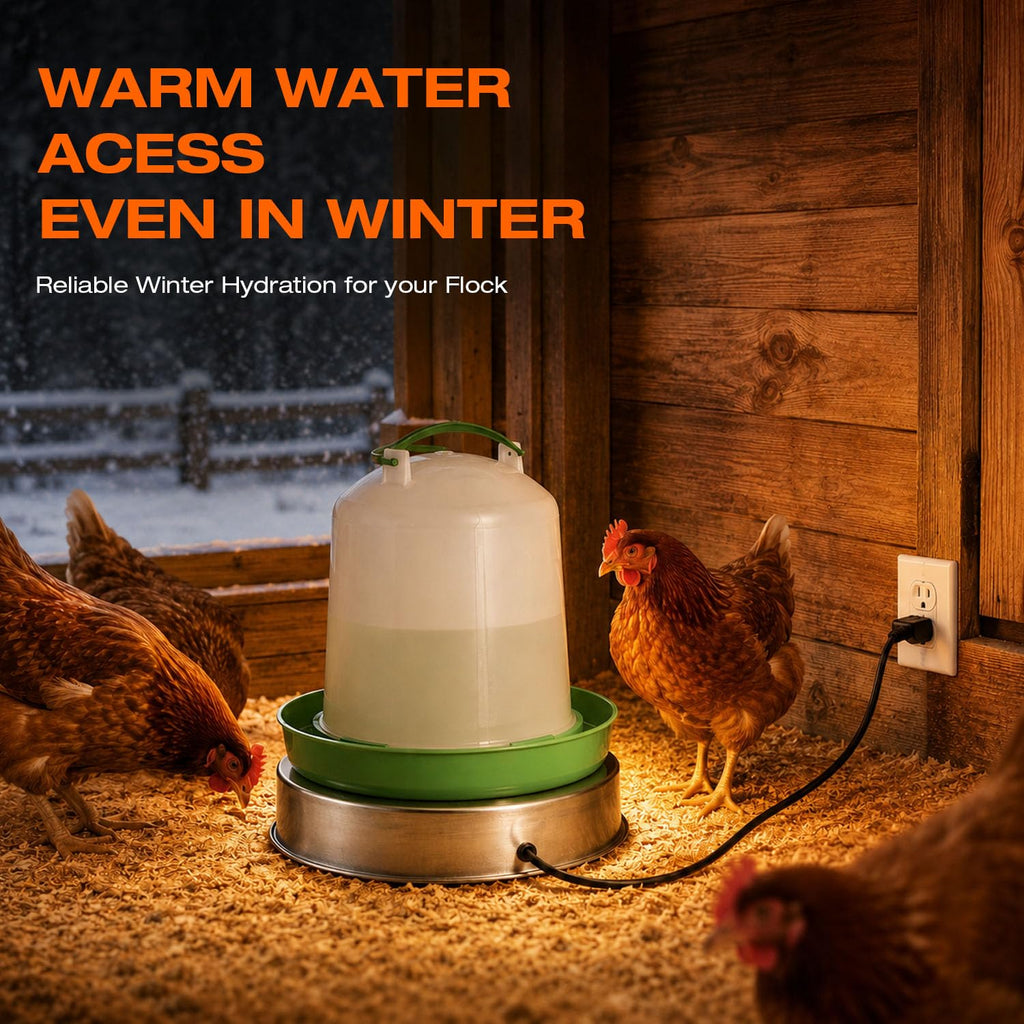 Heated Chicken Waterer 13 Inches T974