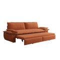 Orange Velvet Two Seater Sofa E59425