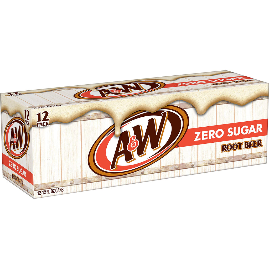 Zero Sugar Root Beer Soda, 12 fl oz cans, 12 pack N5221