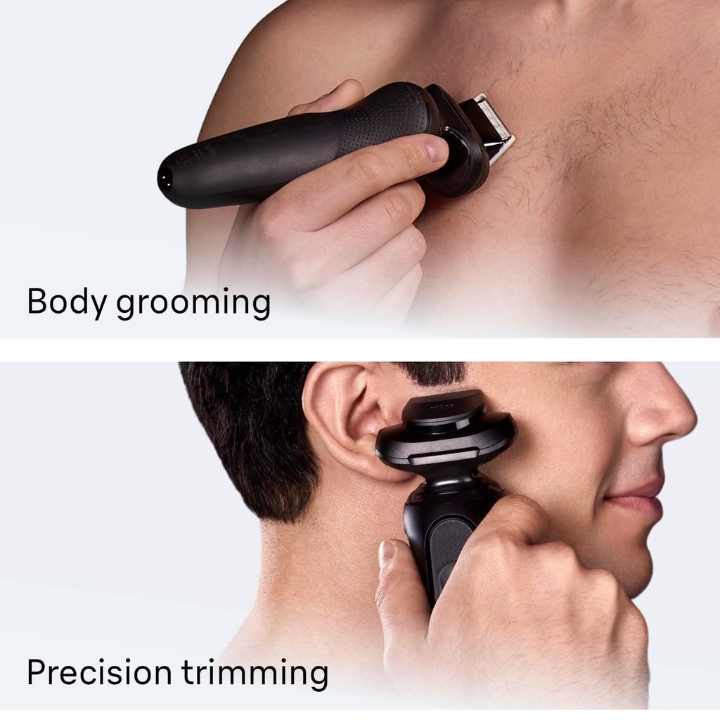 Black Wet & Dry Electric Shaver with Trimmer A533
