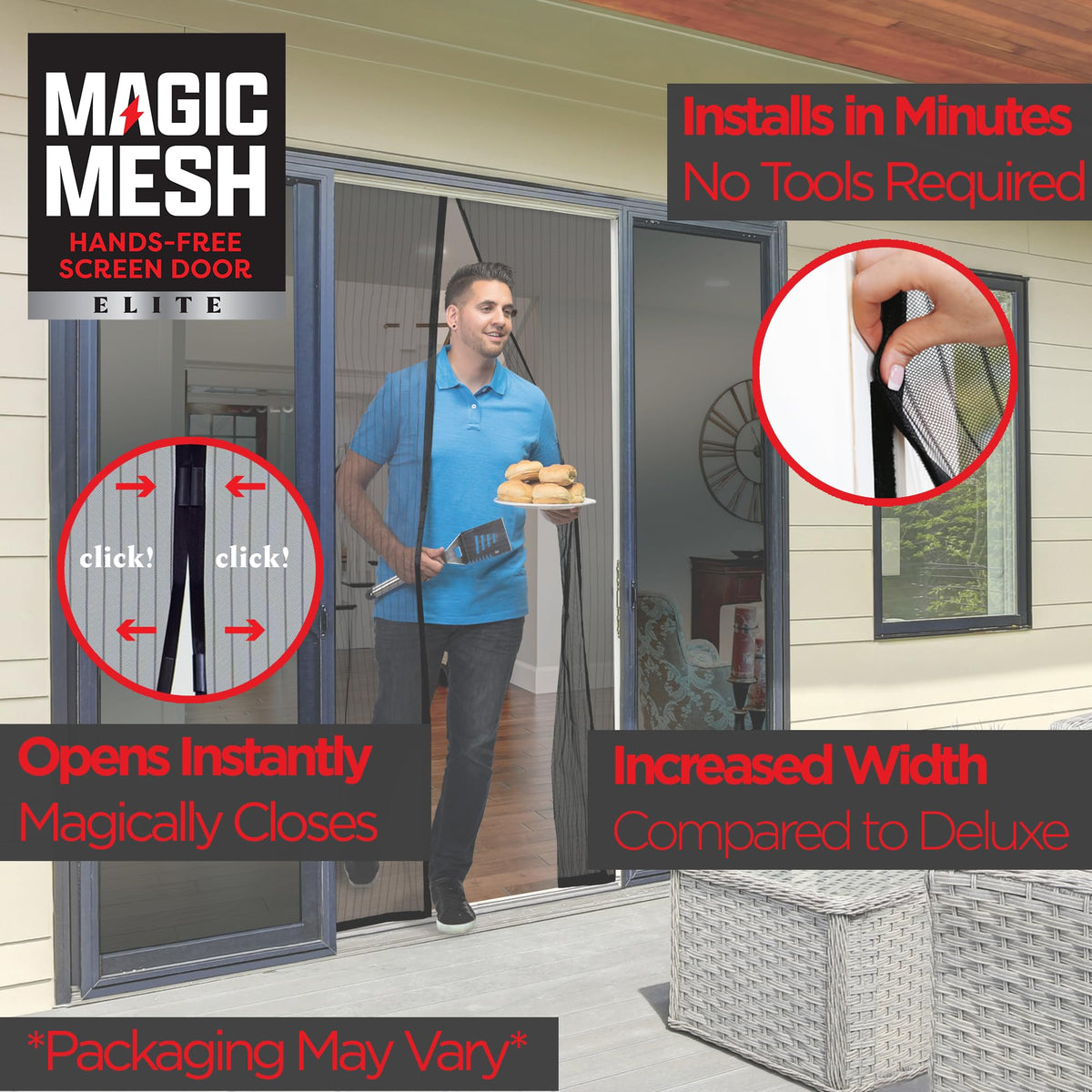Magnetic Screen Door up to 39 x 83 Inches P29193