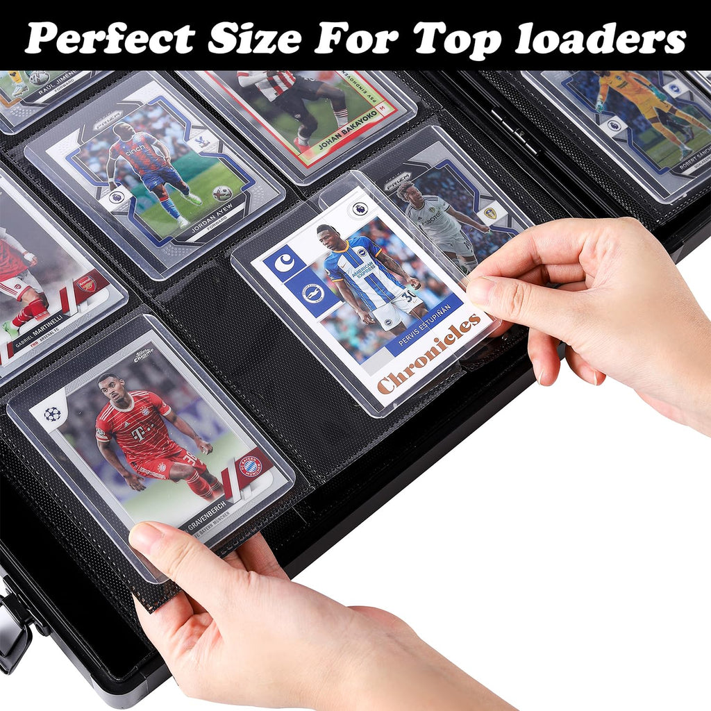 Black 216 Toploader Trading Card Binder F595