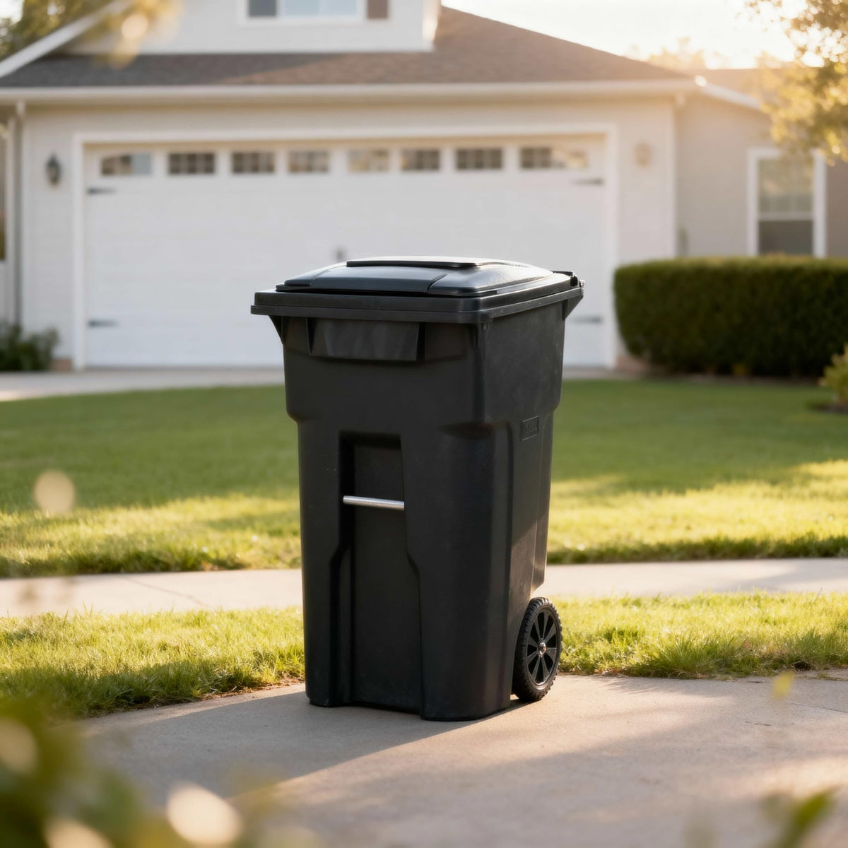 48 Gallon Garbage Cans Trash Cans With 2 Wheels And Lid Heavy Duty N21218