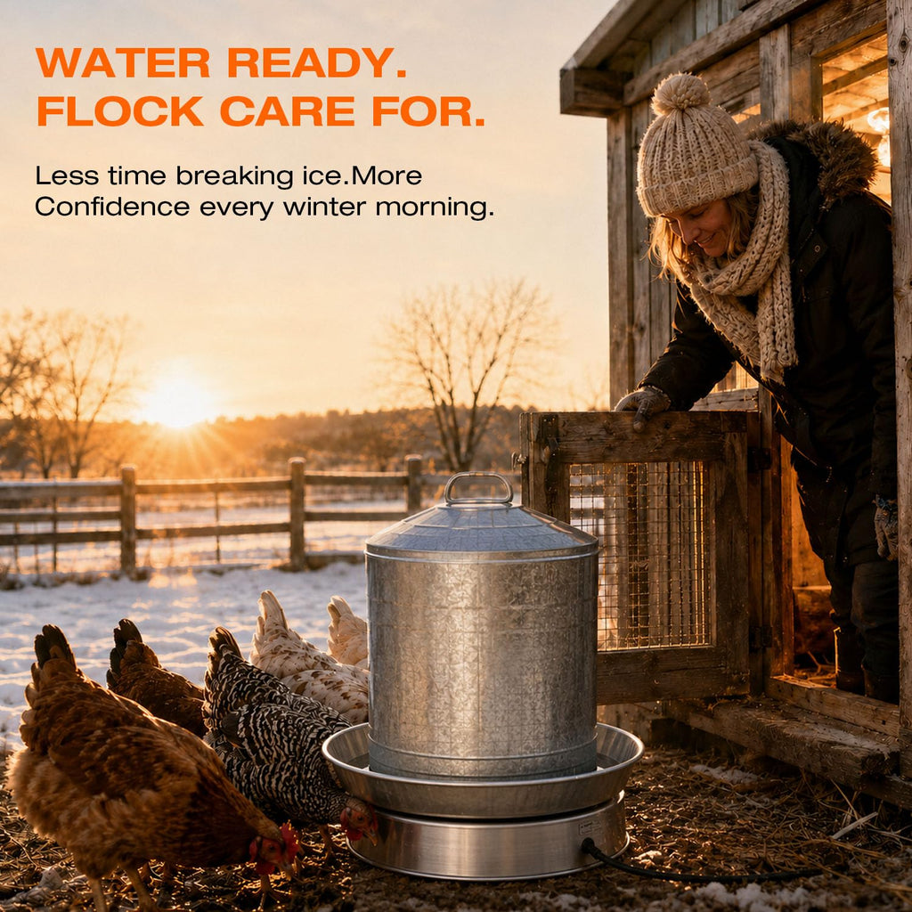 Heated Chicken Waterer 13 Inches T974