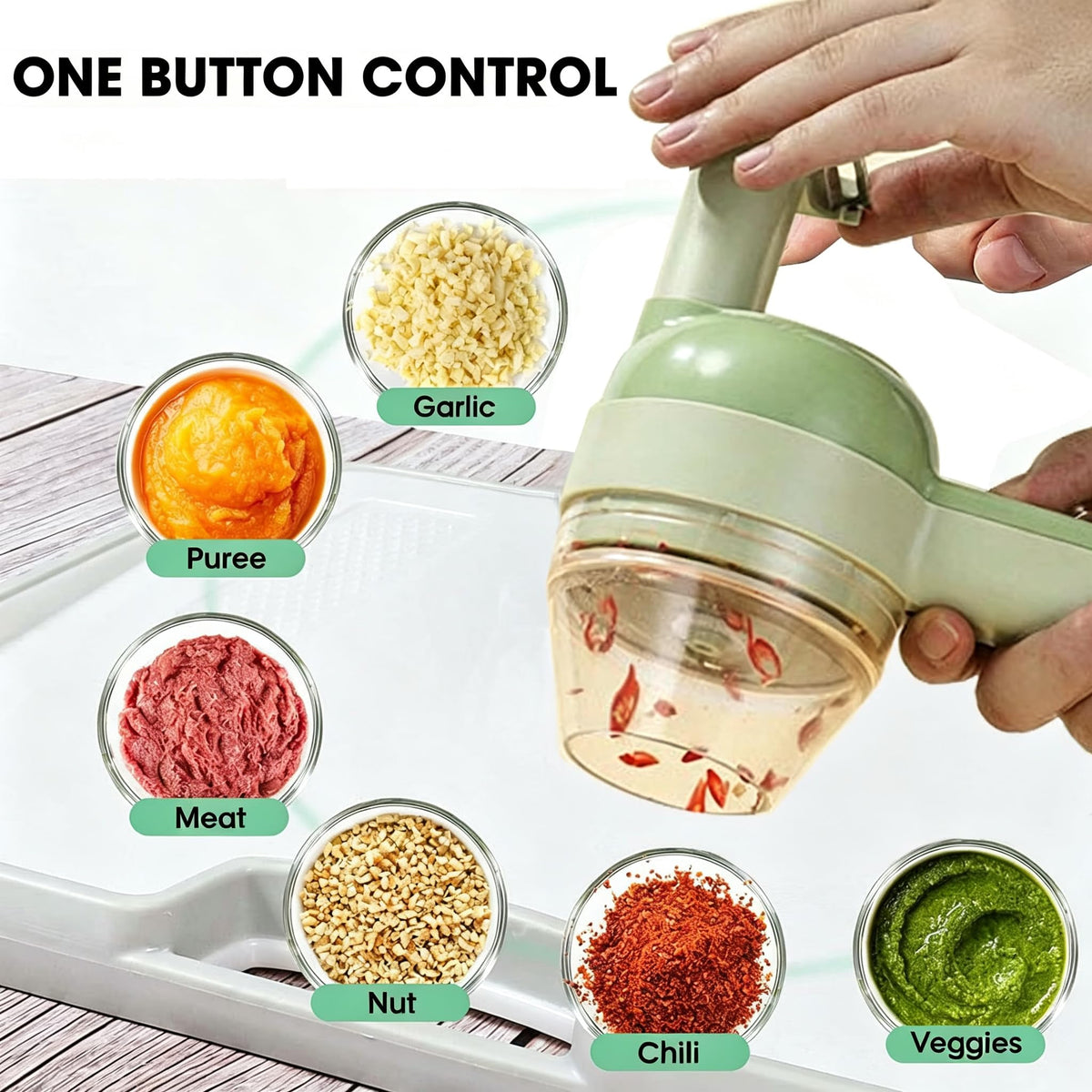 5-in-1 Electric Food Chopper and Slicer B719
