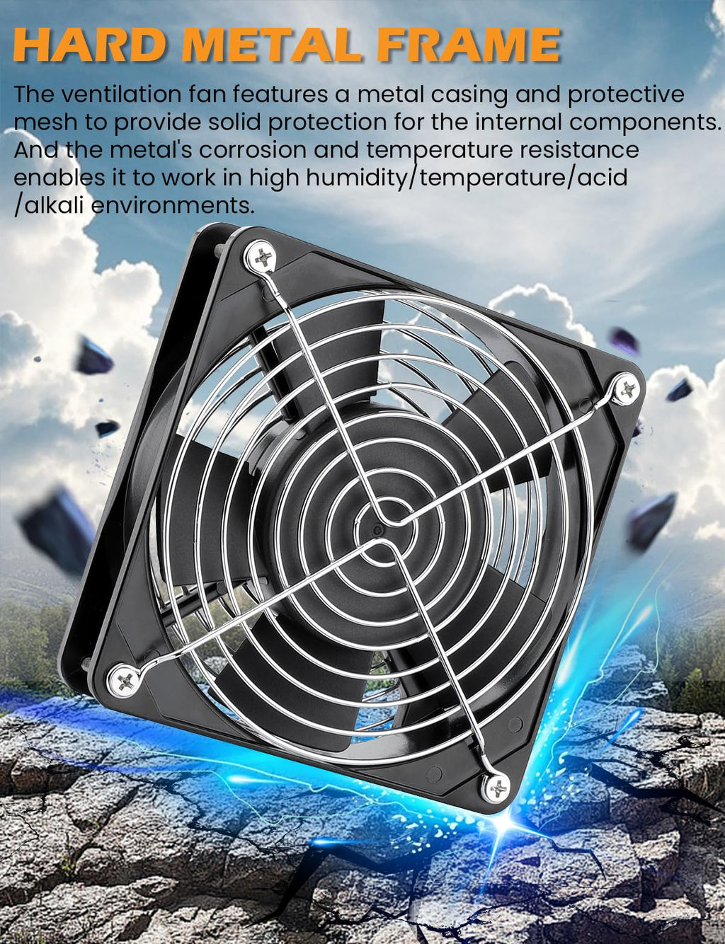 120mm x 25mm AC Ball Bearing Computer Fan R8190