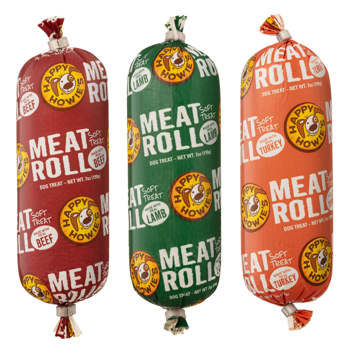 Beef Lamb Turkey Soft Meat Roll Treat 7 Oz (Pack of 3) E6829