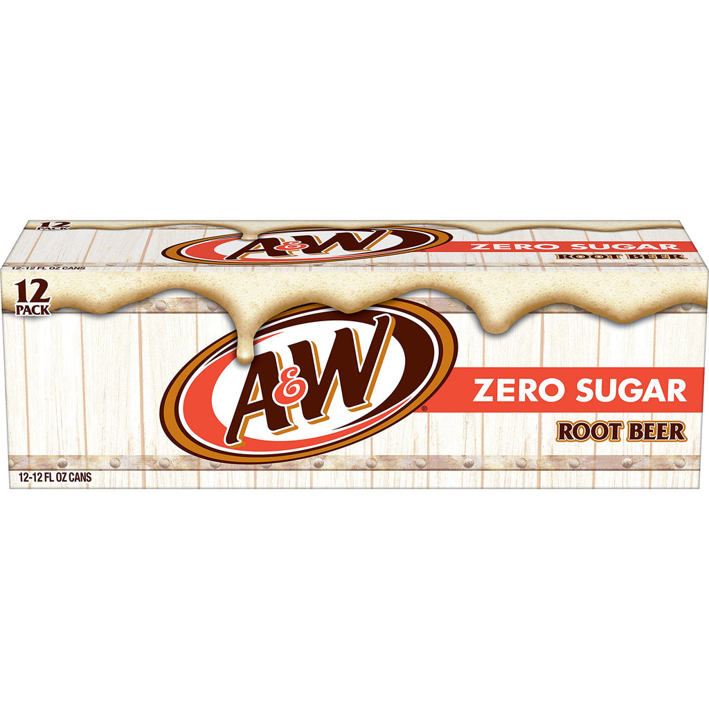 Zero Sugar Root Beer Soda, 12 fl oz cans, 12 pack N5221