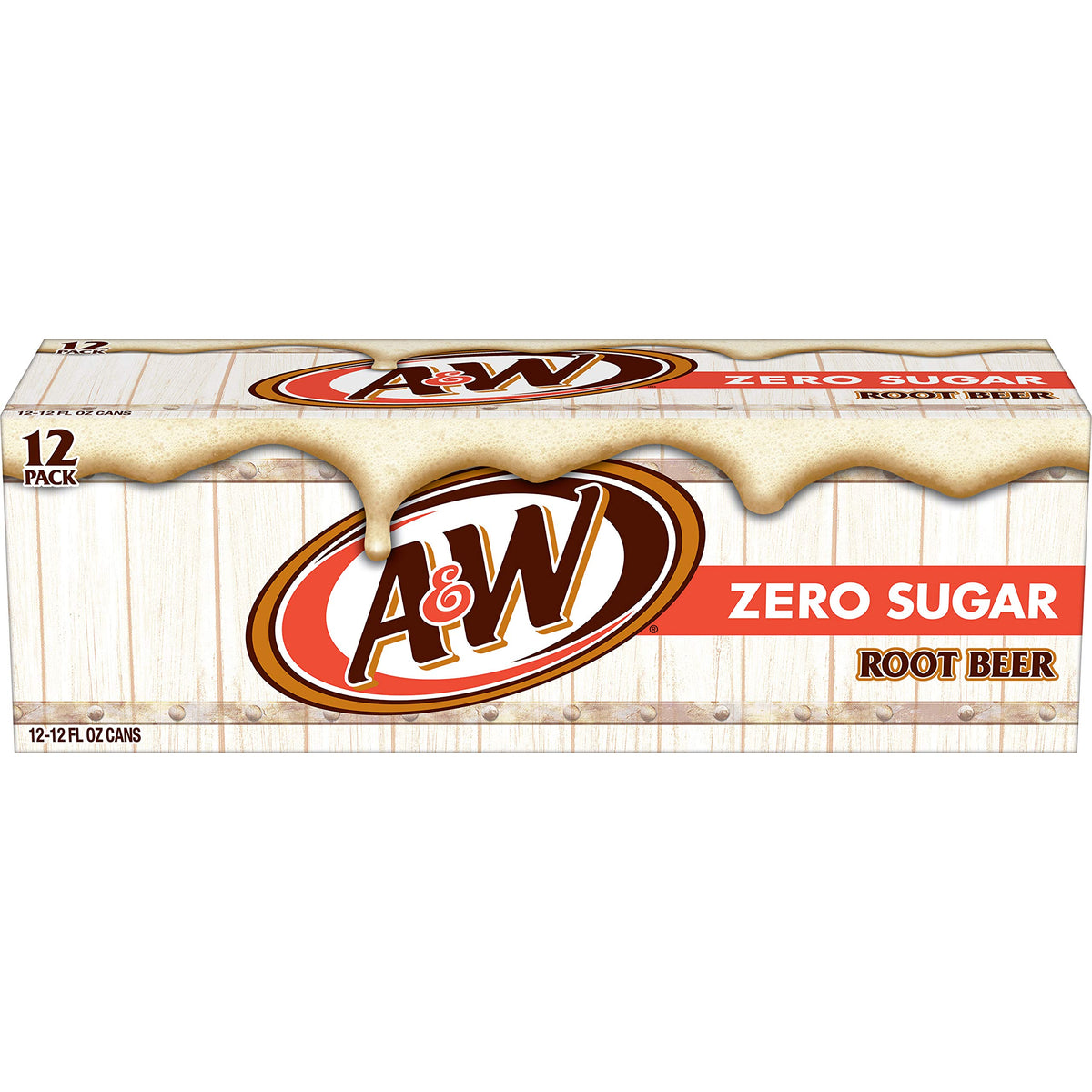 Zero Sugar Root Beer Soda, 12 fl oz cans, 12 pack N5221