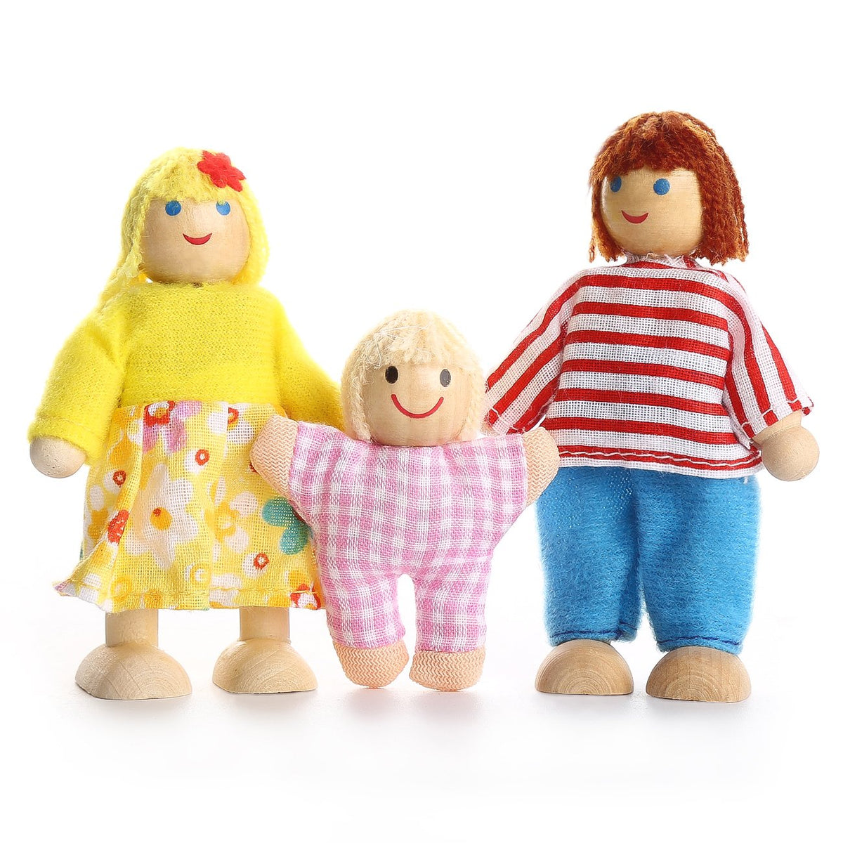 Dollhouse Figures Set of 7 with Dog B60478