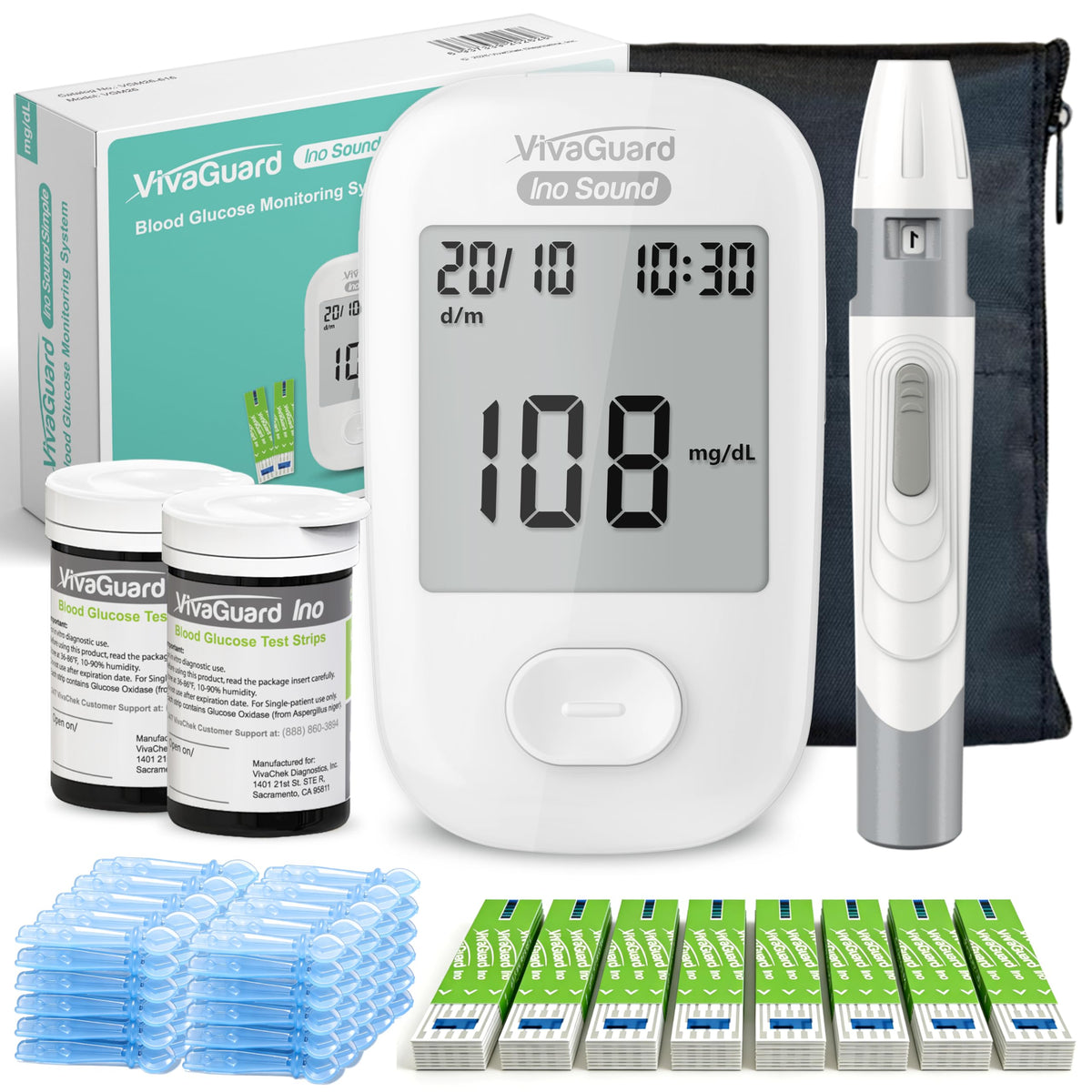 Talking Blood Glucose Monitor Kit F1296