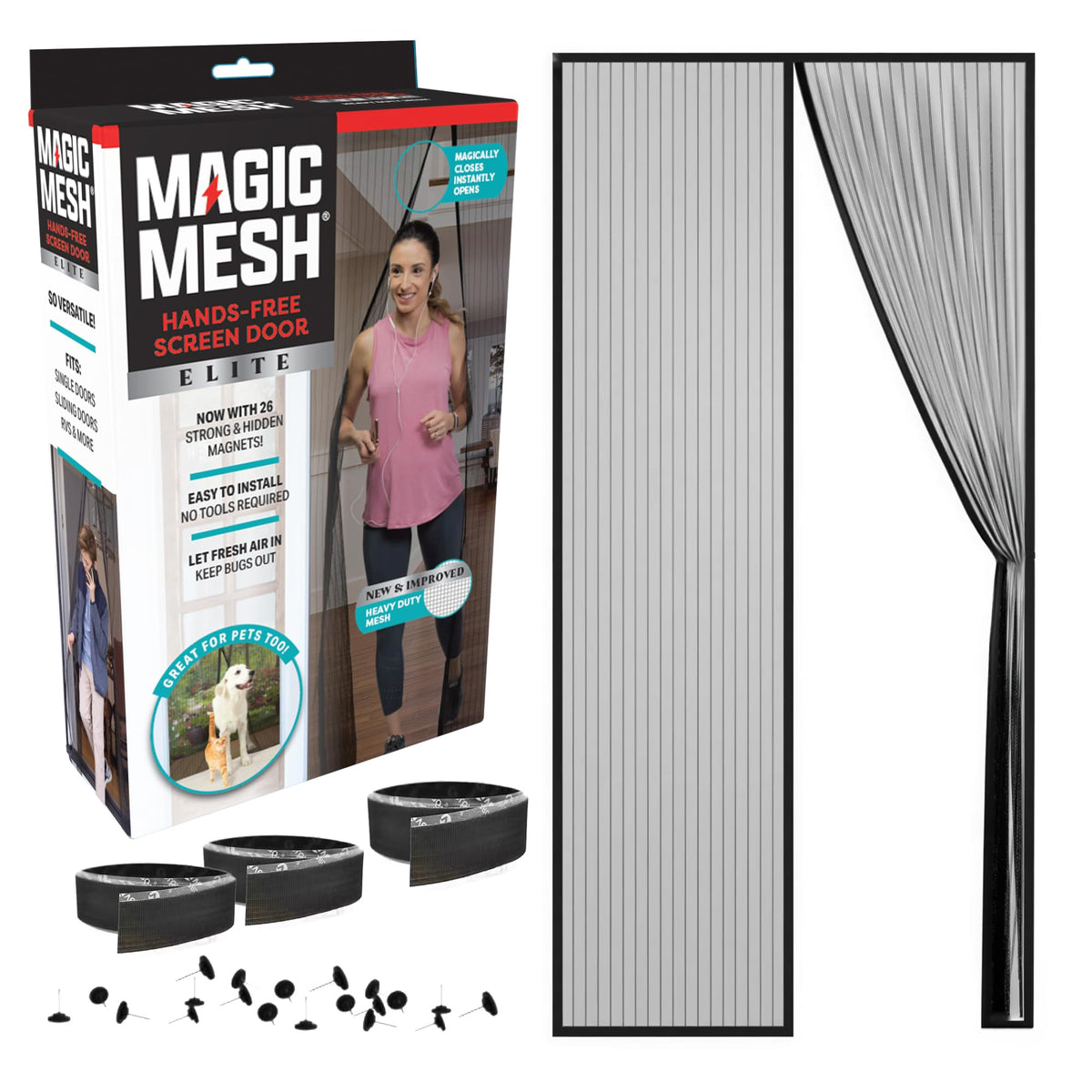 Magnetic Screen Door up to 39 x 83 Inches P29193