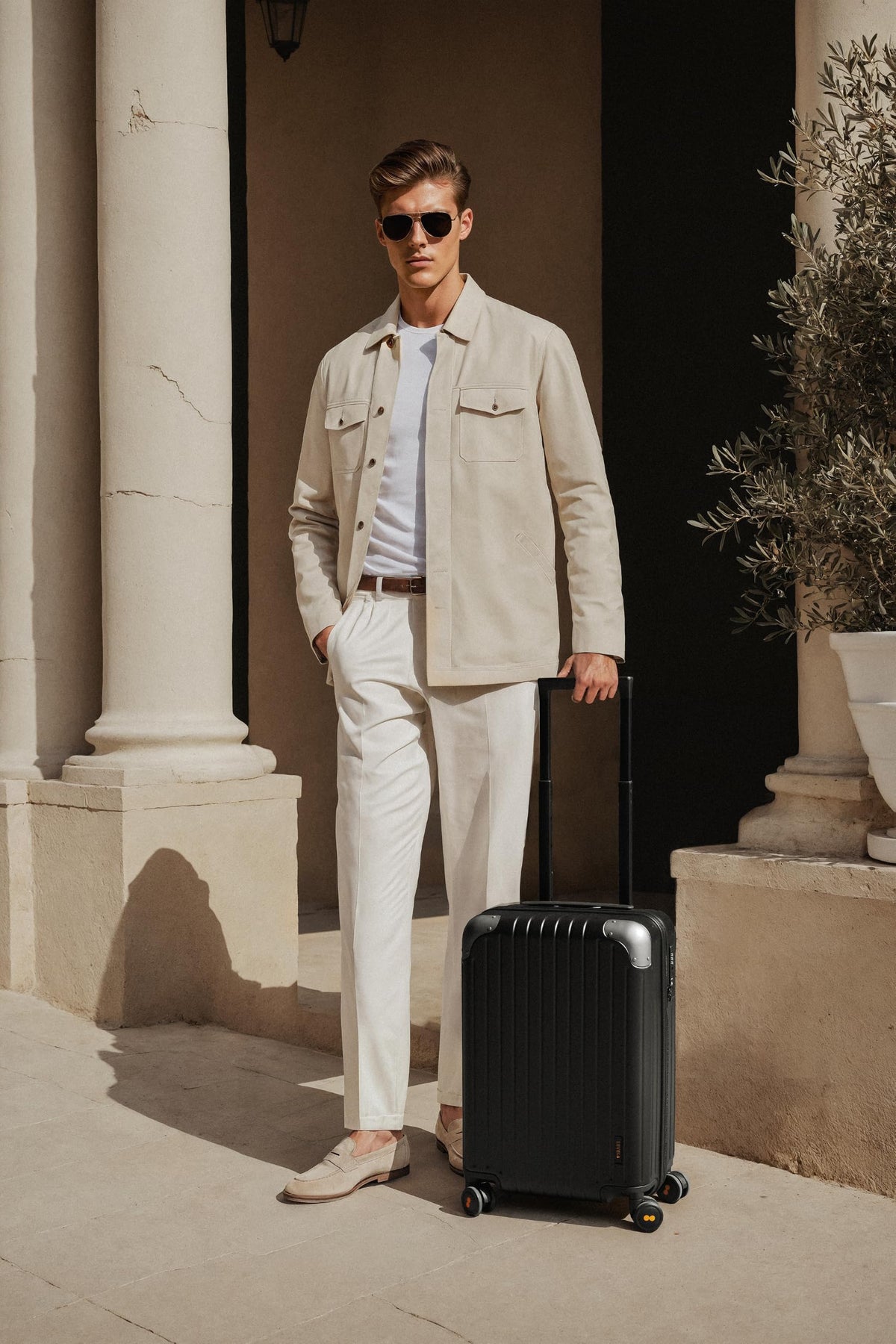 Expandable Hardside Carry on Luggage Black O541688