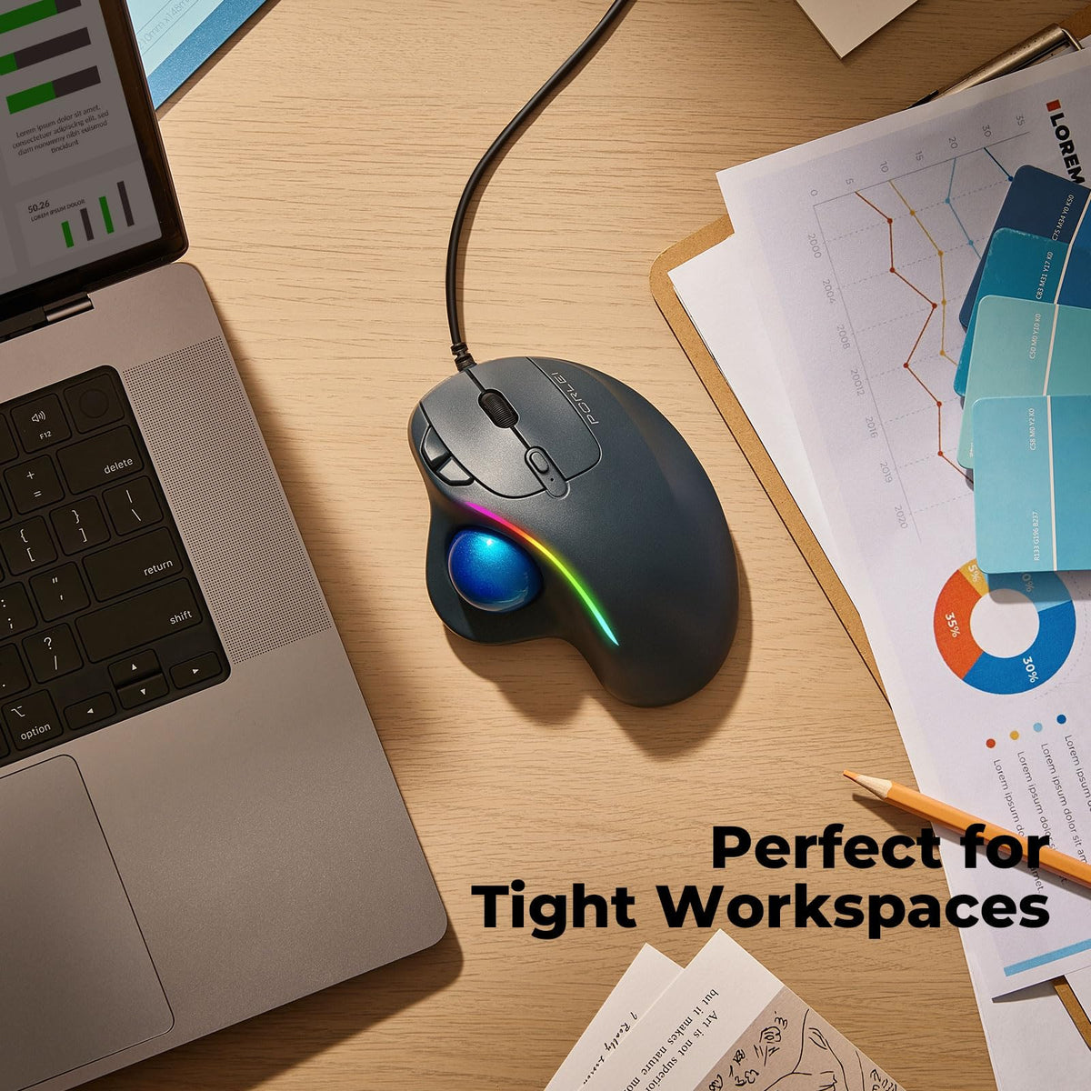 Ergonomic Trackball Mouse D3392