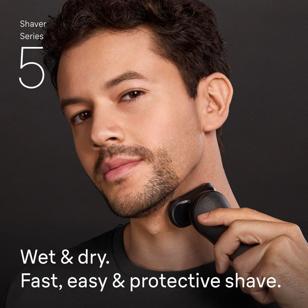 Black Wet & Dry Electric Shaver with Trimmer A533